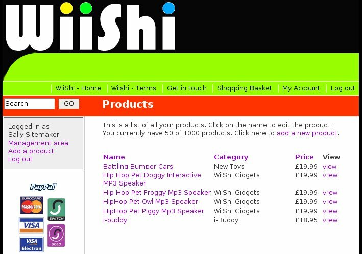 Product list