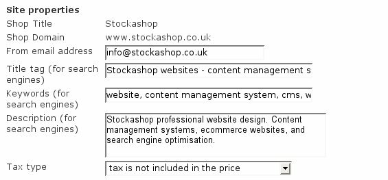 Site properties