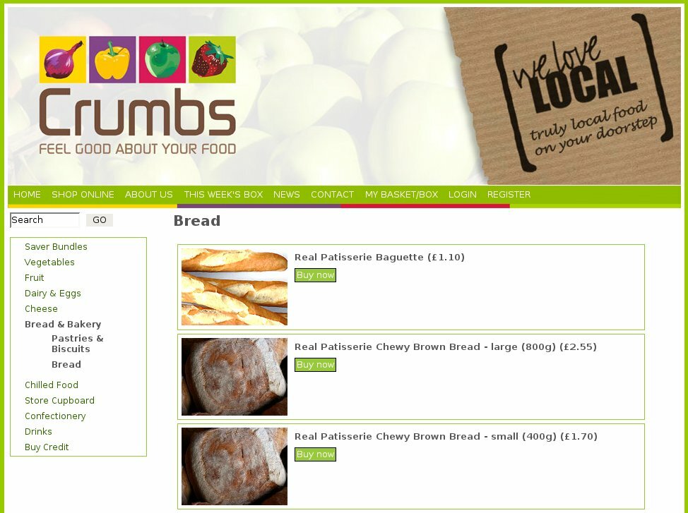 Vertical product category listing