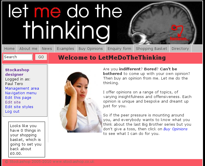 Let me do the thinking